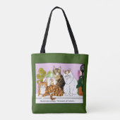 De katten zijn in functie tote bag (Achterkant)