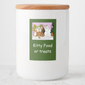 De katten zijn in functie voedselcontainer etiket (Voorkant)