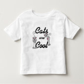 De katten zijn Koel Kinder Shirts (Voorkant)