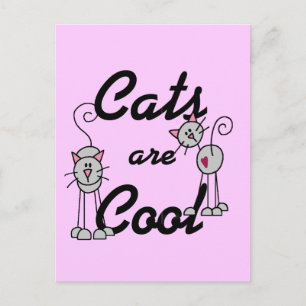 De katten zijn Koele T-shirts en Giften Briefkaart