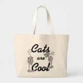 De katten zijn Koele T-shirts en Giften Grote Tote Bag (Voorkant)