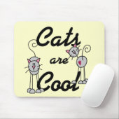 De katten zijn Koele T-shirts en Giften Muismat (Met muis)