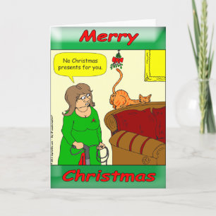 De katten zijn zeer onafhankelijk feestdagen kaart