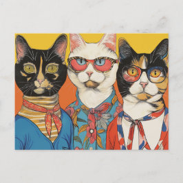 De kattendames briefkaart
