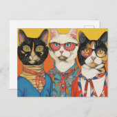 De kattendames briefkaart (Voorkant / Achterkant)