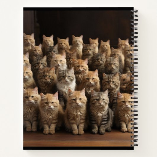 de kattenfamilie notitieboek (Achterkant)