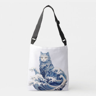 De kattengolf van Kanagawa Crossbody Tas