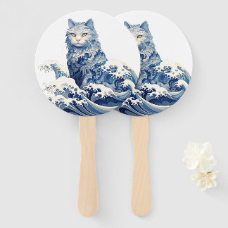 De kattengolf van Kanagawa Handwaaier