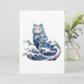 De kattengolf van Kanagawa Kaart (Staand voorkant)