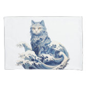 De kattengolf van Kanagawa Kussensloop (Voorkant)