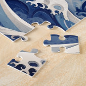 De kattengolf van Kanagawa Legpuzzel (Zijkant)