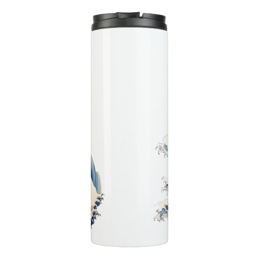 De kattengolf van Kanagawa Thermosbeker (Achterkant)