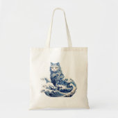De kattengolf van Kanagawa Tote Bag (Voorkant)