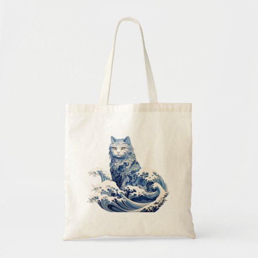 De kattengolf van Kanagawa Tote Bag (Voorkant)