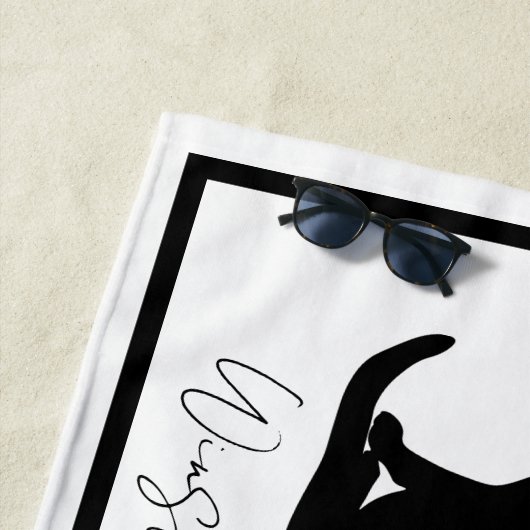 De kattenhanddoek strandlaken (In situ)