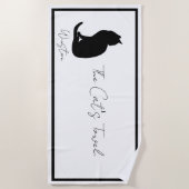 De kattenhanddoek strandlaken (Voorkant)