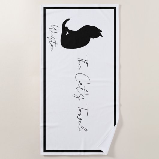 De kattenhanddoek strandlaken (Voorkant)