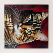 De kattenkop legpuzzel (Horizontaal)