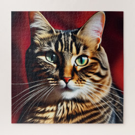 De kattenkop legpuzzel