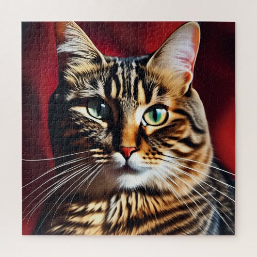 De kattenkop legpuzzel (Verticaal)