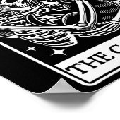 De kattenliefhebber Tarot Kaart Skelet en Cat Taro Poster (Hoek)