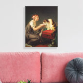 De kattenlunch canvas afdruk (Insitu (Woonkamer))