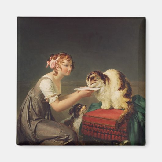 De kattenlunch magneet (Voorkant)