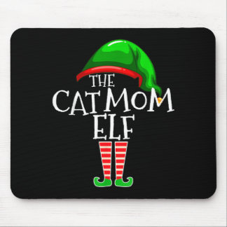 De Kattenmoeder Elf Groep Matching Familie Kerstmi Muismat
