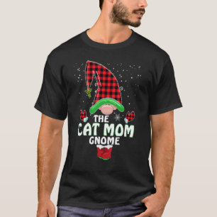 De Kattenmoeder Gnome Bijpassende Familie Kerst Pi T-shirt