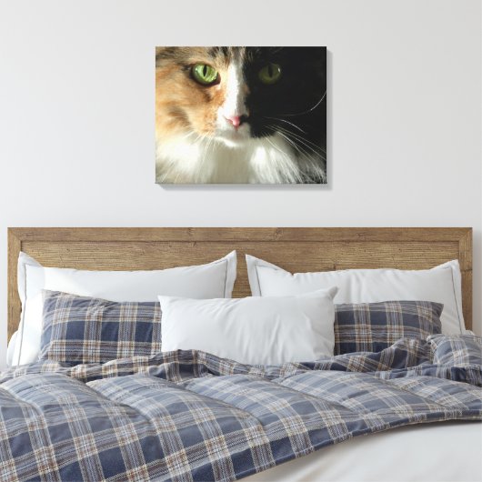 De kattenogen canvas afdruk (Insitu (Slaapkamer))