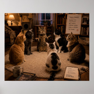 De Kattenraad Vergadering Poster