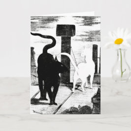 De kattenrendezvous - Édouard Manet - Cat Art Kaart