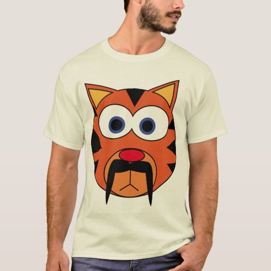 De KattenStache T-shirt (Voorkant)