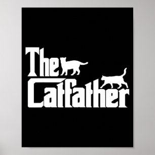 De Katvader Beste Papa Ooit Vaderdag Mannen Kat Lo Poster