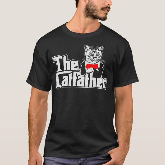 De Katvader Grappige Kat Vader Liefhebber T-shirt (Voorkant)