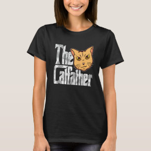 De Katvader Kat Vader Maffia Snorharen Mannelijke T-shirt