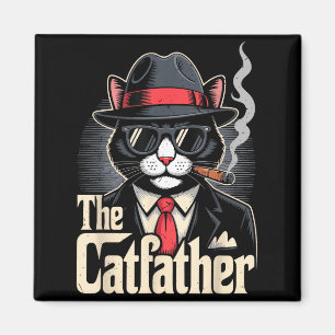 De Katvader Tuxedo Kat Vader Gelukkige Vaderdag Ca Magneet