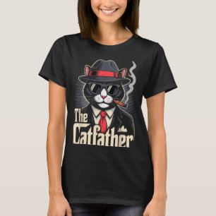 De Katvader Tuxedo Kat Vader Gelukkige Vaderdag Ca T-shirt