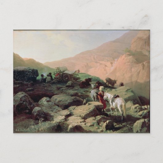 De Kaukasus, 1872 Briefkaart (Voorkant)