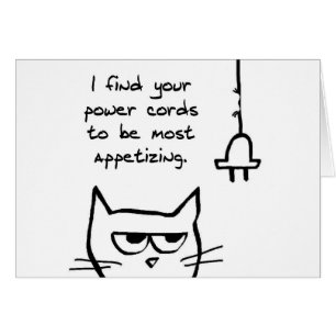 De kauwsnoeren van de kat houden van de kauwkabel 