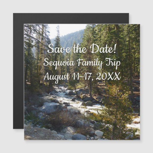 De Kaweah-rivier in het natuurpark Sequoia (Voorkant / Achterkant)