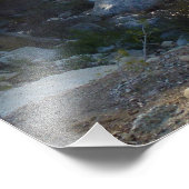 De Kaweah-rivier in het natuurpark Sequoia Foto Afdruk (Hoek)