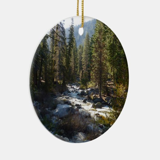 De Kaweah-rivier in het natuurpark Sequoia Keramisch Ornament (Rechts)