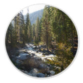De Kaweah-rivier in het natuurpark Sequoia Keramische Knop (Voorkant)