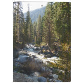 De Kaweah-rivier in het natuurpark Sequoia Klembord (Achterkant)