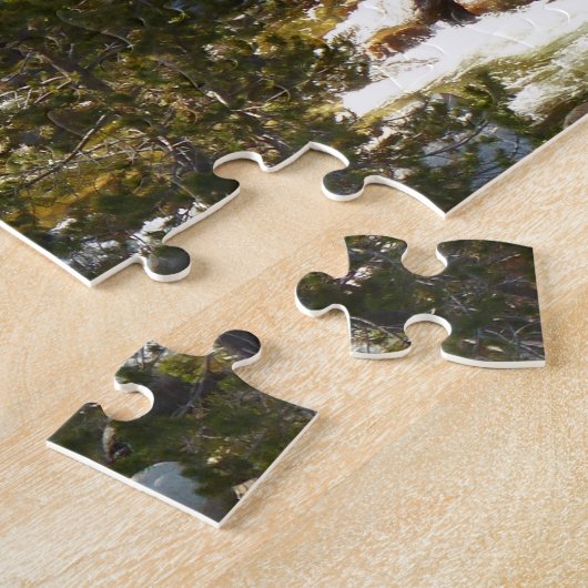 De Kaweah-rivier in het natuurpark Sequoia Legpuzzel (Zijkant)