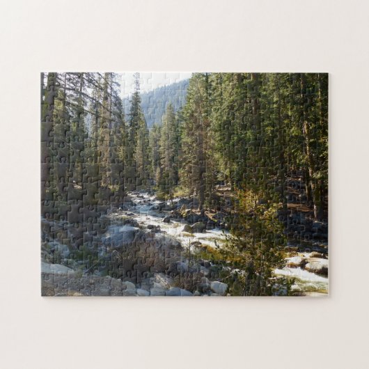 De Kaweah-rivier in het natuurpark Sequoia Legpuzzel (Horizontaal)