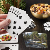 De Kaweah-rivier in het natuurpark Sequoia Pokerkaarten (Insitu)