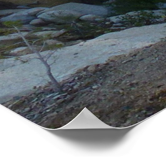 De Kaweah-rivier in het natuurpark Sequoia Poster (Hoek)