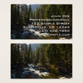 De Kaweah-rivier in het natuurpark Sequoia Visitekaartje (Voorkant /achterkant)